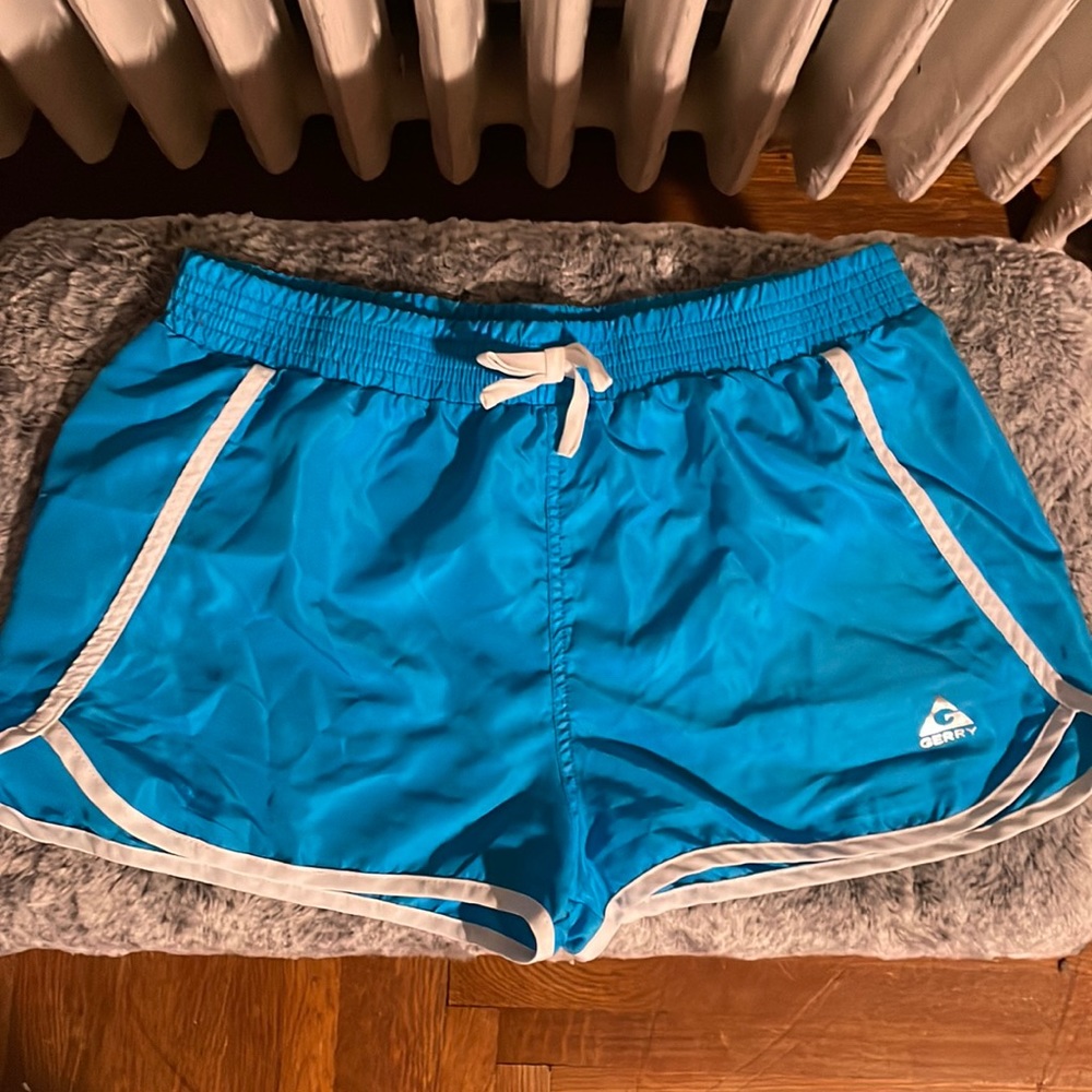 Blue girls swim shorts